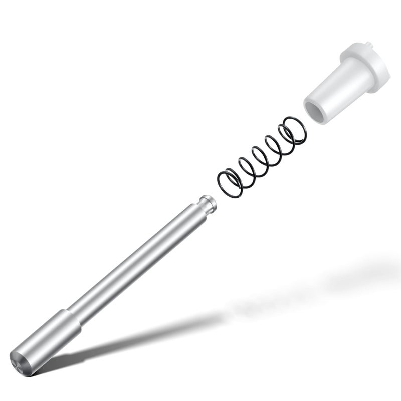 Ceoighe 8 Pack Window Screen Plunger Latches with Caps, 5/32"" X 1-1/2"", Aluminum Window Screen Plunger Pins, Secure Window Screens in Place (White) - Image 1